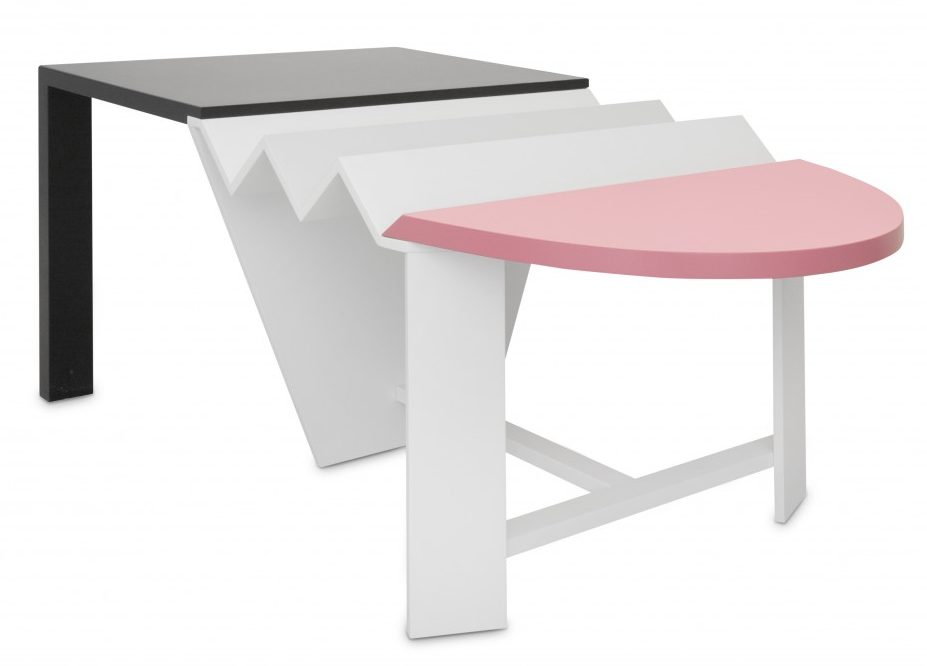 Rodinný stůl; dřevo, barva; 1983; 91x90x154 cm